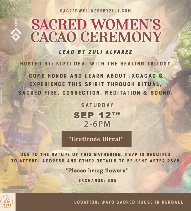 Sacred Women’s Cacao Ceremony